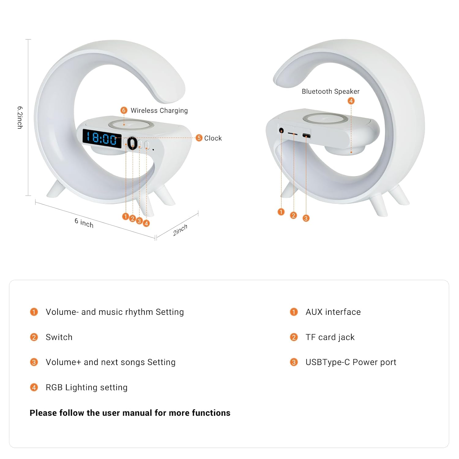 GlowTune: Mini G-Type Lamp with Bluetooth Speaker