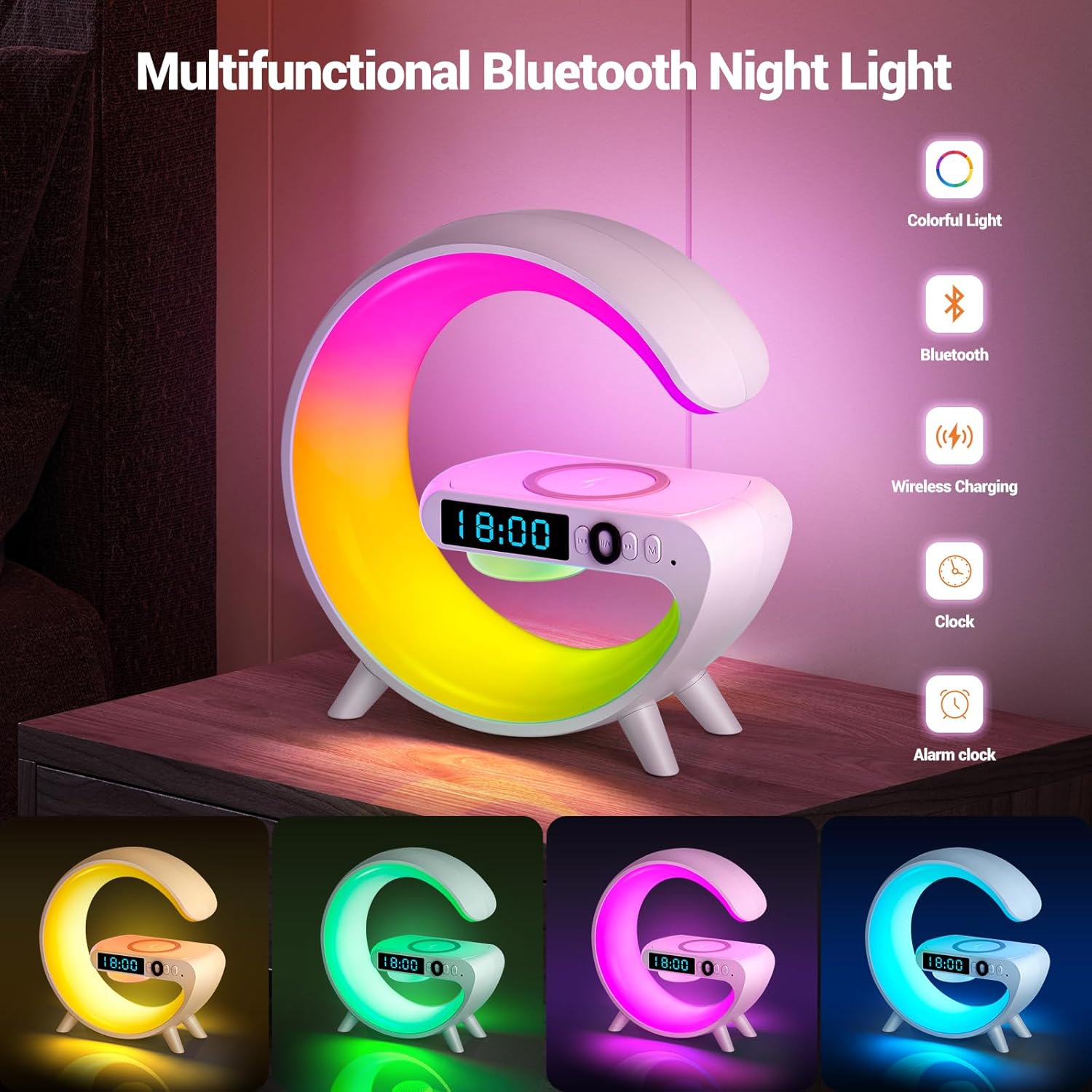 GlowTune: Mini G-Type Lamp with Bluetooth Speaker